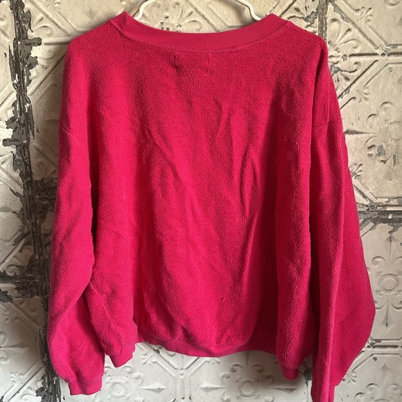 Pink vintage express Embroidered Sweatshirt - Picture 4 of 6